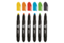 Crayones de cera para ventanas y cristales - 6 colores vivos - Crayones de cera - 10doigts.fr