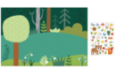 Stickers “Forest Animals” + Decor - Creative Sticker Kits 55717 - 10doigts.fr