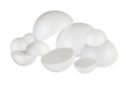 Styrofoam Half Balls - 24 Pieces - Styrofoam Balls - 10doigts.fr