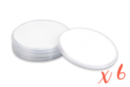 Personalized Coasters - 6 Pieces - Transparent Plastic 38240 - 10doigts.fr