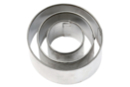 Round cookie cutters - 3 sizes (width: 6 cm - 5 cm - 4 cm) - Creative Cookie Cutters for Kids 01556 - 10doigts.fr
