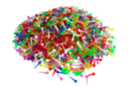 Colored Plastic Pins - Set of 2000 - Nails and Pins - 10doigts.fr