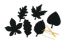 Hojas de árbol para rascar - 1 set (6 unidads) - Kits creativos Otoño - 10doigts.fr