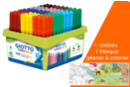 GIOTTO Turbo Maxi Felt Tip Pens - Schoolpack 108 Pens + 1 Free Giant Poster - Broad Tip Markers 33158 - 10doigts.fr