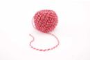 Red and White Two-Tone Cotton String - 70 m - Cotton Thread, Skein 52378 - 10doigts.fr