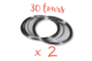 Memory Wire 30 Turns Ø 6 cm - Pack of 2 - Bracelets 13134 - 10doigts.fr
