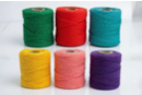Fils 100% coton, bobines de 28 mètres - 6 couleurs - Cotton Thread, Skein 19267 - 10doigts.fr