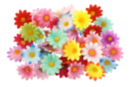 Fabric Flowers - 50 pcs - Decorative Flowers and Leaves 58714 - 10doigts.fr