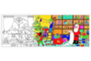 Giant Coloring Mural “Christmas” - Coloring Shapes and Drawings 54688 - 10doigts.fr