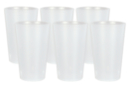 Translucent and unbreakable plastic cups - 6 pieces - Opaque Plastic - 10doigts.fr