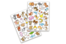 Funny Animal Stickers 1 - 2 Sheets (50 Stickers) - Animal Stickers 18486 - 10doigts.fr