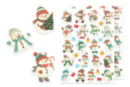 Gomets muñecos de nieve - 1 set (2 planchas) - Gomets y pegatinas Navidad - 10doigts.fr