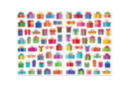 Gomets regalos de Navidad - 1 set (2 planchas) - Gomets y pegatinas Navidad - 10doigts.fr