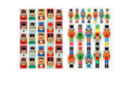 Gomets nuez de pecán - 1 set (2 planchas) - Gomets y pegatinas Navidad - 10doigts.fr