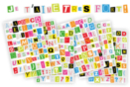 Magazine Letter Stickers - 6 Sheets (420 Stickers) - Alphabet Stickers, Messages - 10doigts.fr