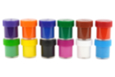 Gouache in jars - 12 colors - Liquid gouache paint: bright colors that wash away with water - 10doigts.fr