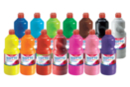 GIOTTO Gouache 1 liter - PROMO 14 assorted bottles - Liquid gouache paint: bright colors that wash away with water 40106 - 10doigts.fr