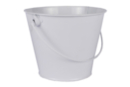 Gran cubo de metal blanco - Soportes de Metal - 10doigts.fr