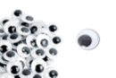 Large black moving eyes Ø 25 mm - 24 eyes - Googly Eyes - 10doigts.fr