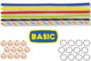 Kit 12 keychains little man in paracord "BASIC" - Paracord 16862 - 10doigts.fr