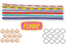 Kit 12 keychains little man in paracord "FUNNY" - Paracord 16863 - 10doigts.fr