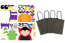 Kit de bolsas con personajes de Halloween - 4 unidades - Bols de caramel de Halloween 52654 - 10doigts.fr