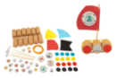 Set of 4 Small Rubber Log Boats - Ready-to-use Kits 58564 - 10doigts.fr