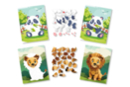 Kit cuadros adhesivos del número A5 león y panda - 2 pcs - Kits de naturaleza y fauna: construye tu mini selva en casa. 59726 - 10doigts.fr