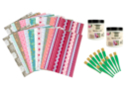 Kit de barniz y collage (24 hojas + barniz-cola en gel + 12 pinceles pequeños) - Barniz-Collage - Artes plásticas 44034 - 10doigts.fr