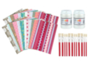 Kit de barniz y collage (24 hojas + barniz-cola clásica + 12 pinceles de cerdas) - Barniz-Collage - Artes plásticas 44035 - 10doigts.fr