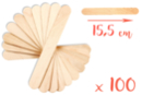 Maxi wooden craft sticks (15 cm x 1.8 cm) - 100 pieces - Wooden Accessories 05025 - 10doigts.fr