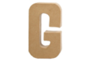 Cardboard Paper Mâché Letter: G - Cardboard Letters 27706 - 10doigts.fr