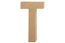 Mache papier cardboard letter: T - Cardboard Letters 27719 - 10doigts.fr