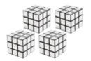 Cubos mágicos - 4 unidades - Juegos de mesa para fabricar 12701 - 10doigts.fr