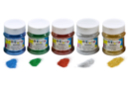 Lote de 5 frascos de 100 gr de purpurina biodegradable ultrafina - Purpurina 59445 - 10doigts.fr