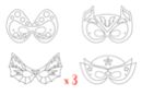 Máscaras superhéroes - Lote de 3 sets de 4 Máscaras - Máscaras creativas para niños 12847 - 10doigts.fr