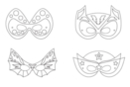 Máscaras superhéroes - Set de 4 Máscaras - Máscaras creativas para niños 12846 - 10doigts.fr
