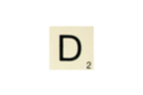 Maxi Scrabble Letter D - Wood Letters 41103 - 10doigts.fr