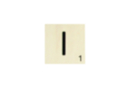 Maxi Scrabble Letter I - Wood Letters 41108 - 10doigts.fr