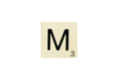 Maxi Scrabble Letter M - Wood Letters 41112 - 10doigts.fr