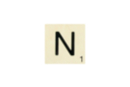 Maxi Scrabble Letter N - Wood Letters 41113 - 10doigts.fr