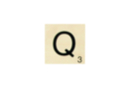 Maxi Scrabble letter Q - Wood Letters 41116 - 10doigts.fr
