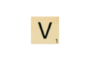 Maxi Scrabble Letter V - Wood Letters 41121 - 10doigts.fr