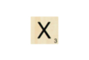 Maxi Scrabble Letter X - Wood Letters 41123 - 10doigts.fr