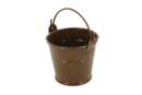 Mini chocolate metal bucket - Metal Supports 11757 - 10doigts.fr
