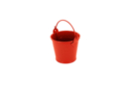 Red Metal Bucket - Metal Supports - 10doigts.fr