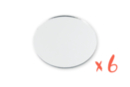 Miroirs ronds Ø 8 cm  - 6 pièces - Adhesive Mirrors 03420 - 10doigts.fr