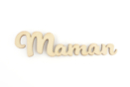 Palabra "Mamá" en madera - 4 unidades - Deco en madera cruda 56034 - 10doigts.fr