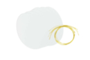 Huevos de cartón blanco para colgar - 1 set (6 huevos) - Soportes de Pascua para decorar - 10doigts.fr