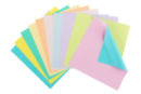 Bicolor Origami Paper, Pastel Colors 15 x 15 cm - 100 Sheets - Origami Papers 59687 - 10doigts.fr